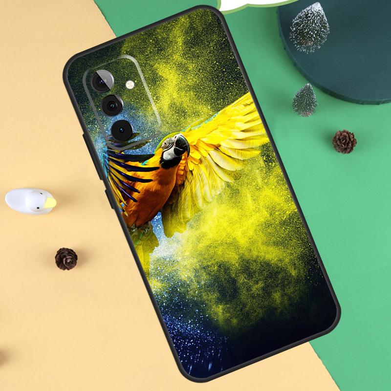 Animal Parrot Birds Case For Samsung Galaxy A33 A53 A13 A12 A32 A52 A14 A34 A54 A15 A25 A35 A55 A71 A51 Coque