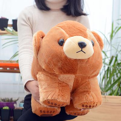 Soft Anime Polar Bear Plush Doll Big Stuffed Cartoon White Bear Toy Animals Brown Bears Pillow for Baby 20inch 50cm