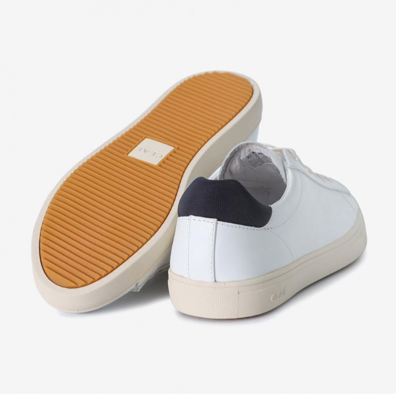 Baskets Clae en Cuir Blanc Sceu233br00