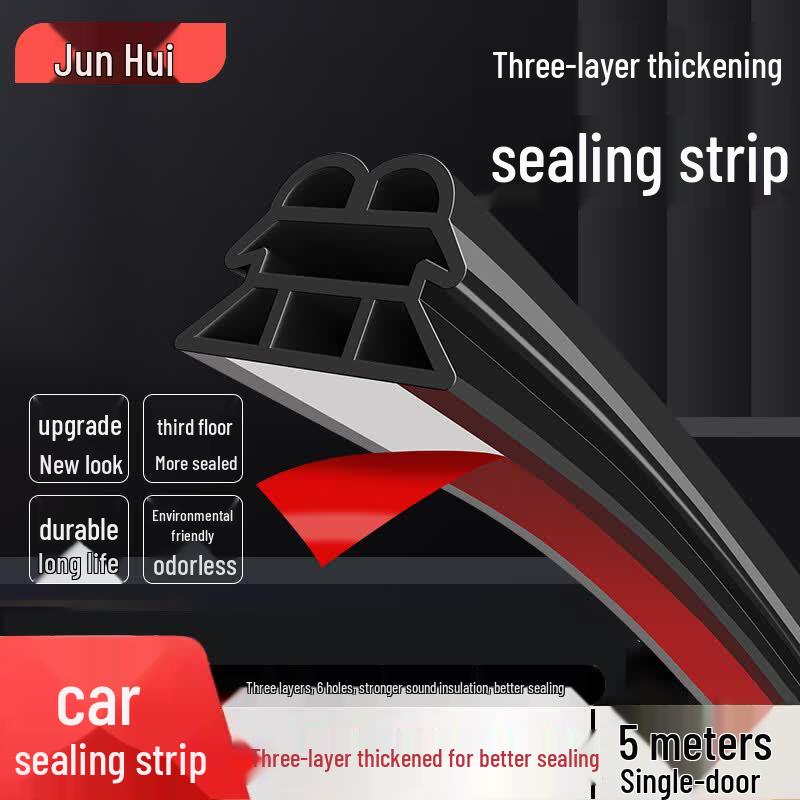 JINHUI Universal 3-Layer Car Door Soundproofing Seal Strip