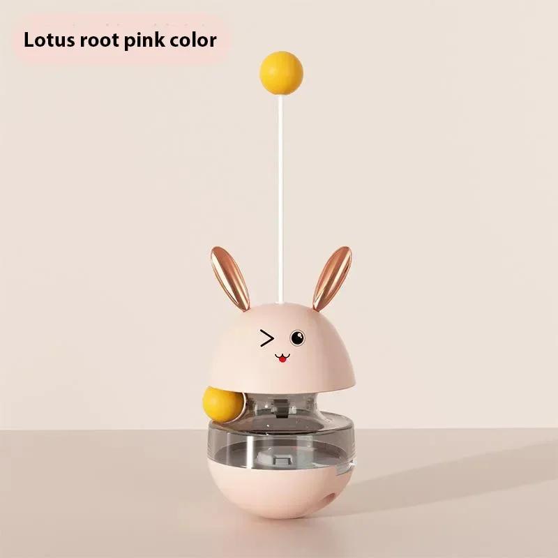 Tumbler Interaktives Katzenspielzeug Leckerli-Futterspender Spielzeug mit rollenden Bällen Lustiger Katzen-Slow-Feeder IQ-Trainingsball für Kätzchen