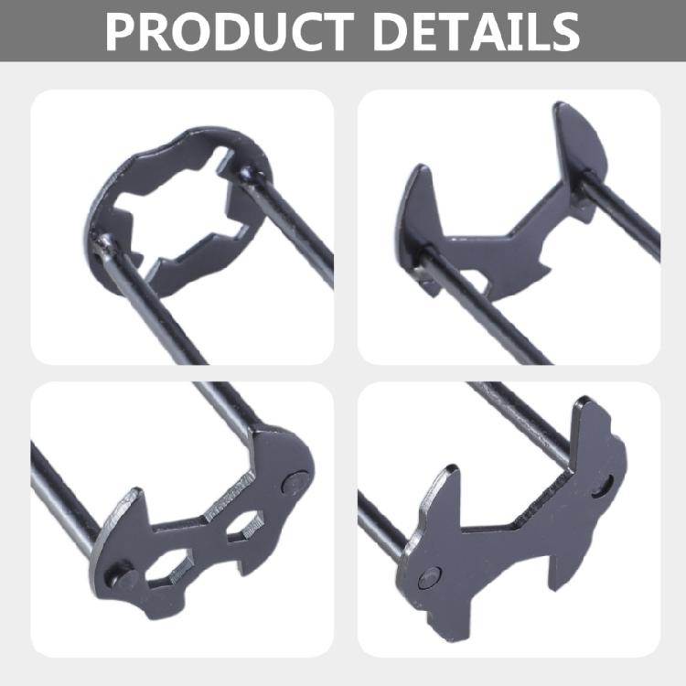 2Pcs Basin Wrench Sink Wrench Set Under Sink Plumbers Wrench Multifunctional