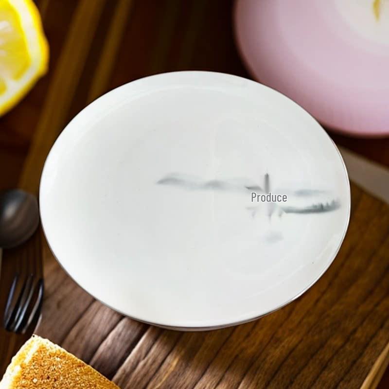 Luxury Lightweight Bone China Tableware Set - Thin, Durable Ceramic Plates, Bowls & Dishes for Hotels and Homes