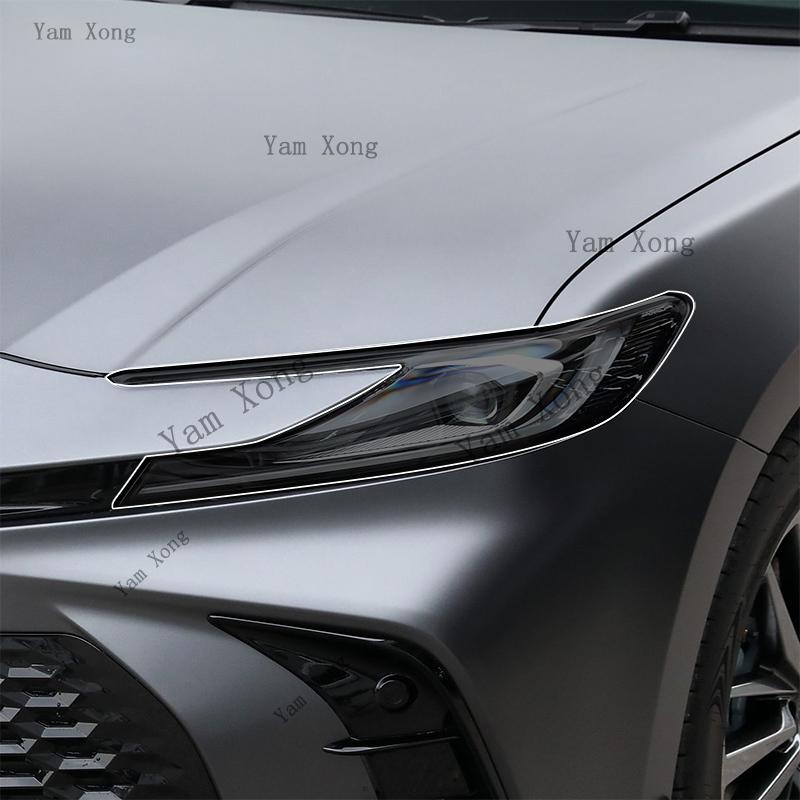 For Toyota Camry LE/SE camry XV80 Exterior Front Lamp Black Anti-Scratch Film Accessories Headlight Transparent Protective Film