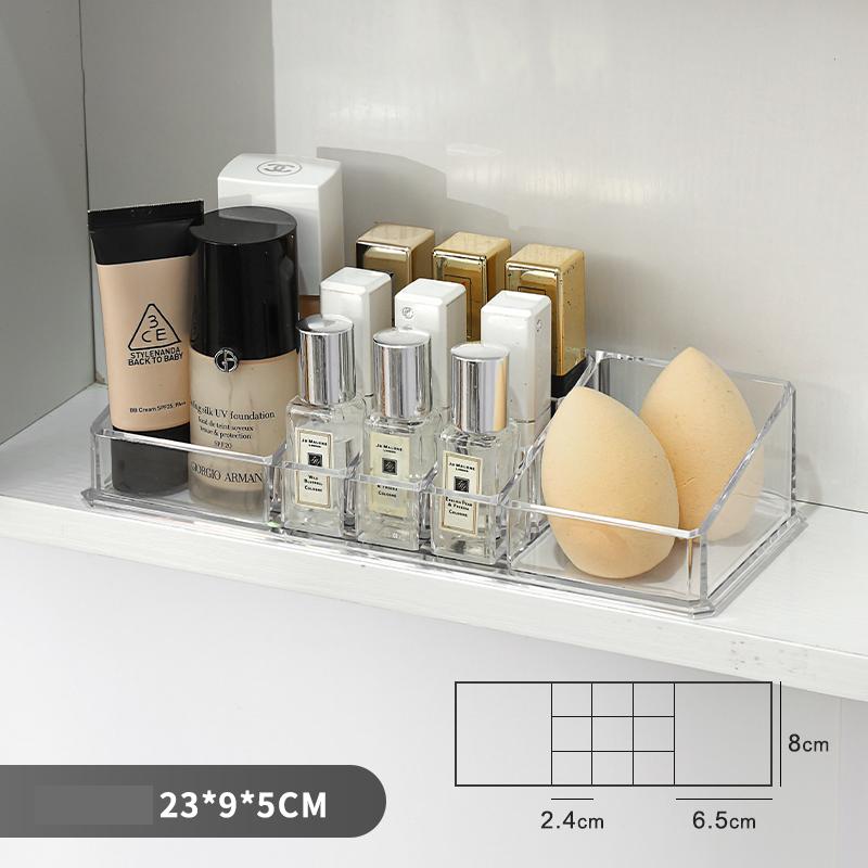 Makeup Storage Box For Bathroom Mirror Cabinet Acrylic Toilet Washstand Cosmetics Rack Skin Care Products Mask Organizer