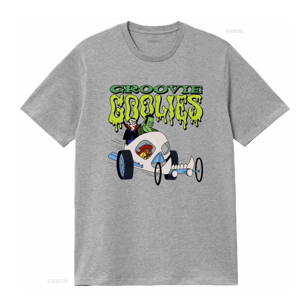 Groovie Goolies T Shirt Size L Black 70s Cartoon Horror Cult Vintage Top For Everyday Wear Comfortable Unisex Slightly