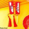 Plum Blossom Branch Longevity God & Goddess Cake Toppers for Birthday Celebration
