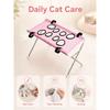 1Pcs Portable Pet Foldable Nail Grooming Bath Hammock Stand Clipping Helper Mesh Bathing Drying Table for Kitten Small Cats