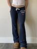 Pantalones de Moda de Tiro Bajo con Bloques de Color y Cordones - Casual y Cómodos