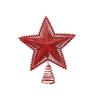 Three Dimensional Five Pointed Star Christmas Tree Top Gold Glitter Iron Decorations Christmas Window Scene Layout