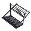 Double Layer Bowl Rack Multifunctional Dish Drying Rack Stainless Steel Dish Drainer for Kitchen Counter