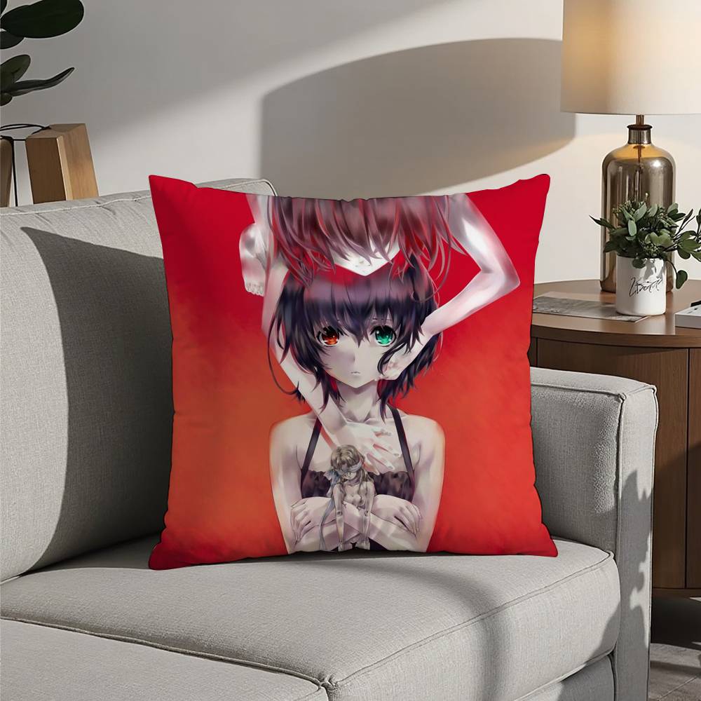 

Another Japanese horror Pillow Case Sofa Decorative Home Double-sided Printing Short Plush Cushion Pillow Cover Holiday Gift 12x12Inch