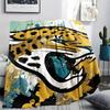 Jacksonville Jaguars Print Flannel Blanket, High Quality Comfortable for All Seasons, Home Decor, Warmth and Comfort, Perfect for Christmas Gifts