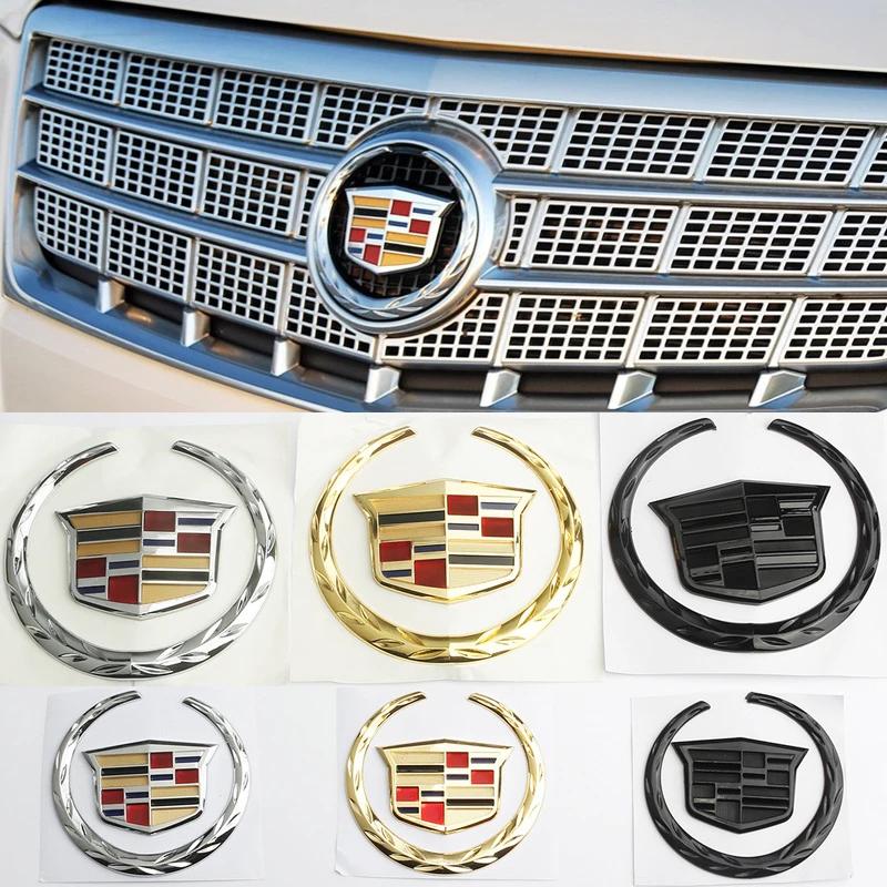 1 STUKS voor Cadillac Logo SRX ATS XTS 2021 2020 2019 2018 2017 Auto Voorste Midden Grille Embleem Achterklep Badge Sticker Accessoires