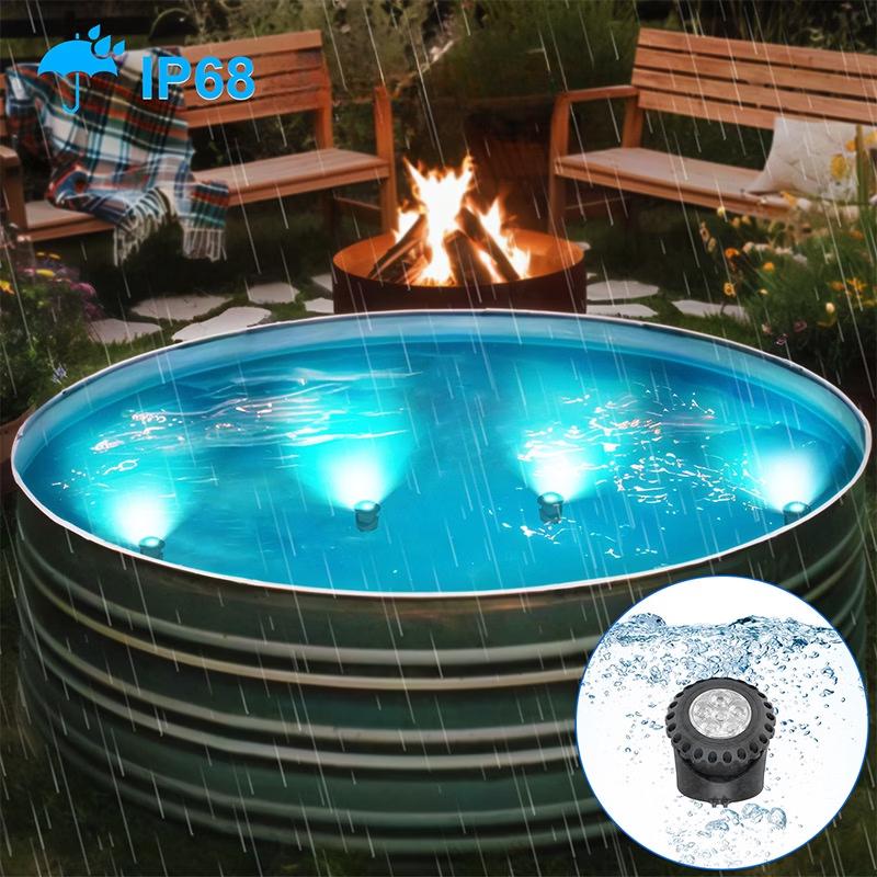 Nufeng Solar RGB Underwater Light Kit with Base