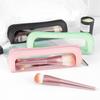 New Clear Small Makeup Bag PU Leather Waterproof Cosmetic Organizer Transparent with Zipper Makeup Brush Case