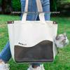 Portable Canvas Dog & Cat Carrier: Crossbody, Breathable, Head-Out Design for Small Pets.