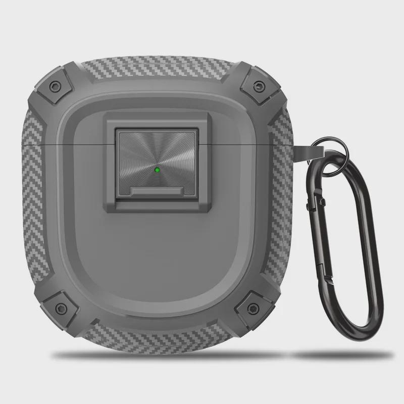 

Защитный чехол для наушников Bose QuietComfort Earbuds II и гарнитуры Shark 3 Gen Ultra Bluetooth QuietComfort Earbuds Ⅱ/Ultra серый