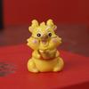 Crystal Cornucopia Chinese Crystal Gold Ingot Glass Yellow Fortune Cornucopia Treasure Bowl Feng Shui Statue Crafts Decoration