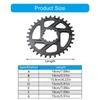 Aluminum Alloy Mountain Bicycles Chainring Direct Mounted 3mm Offset 32T/34T/36T/38T Narrow Wide Chainwheel Chainring