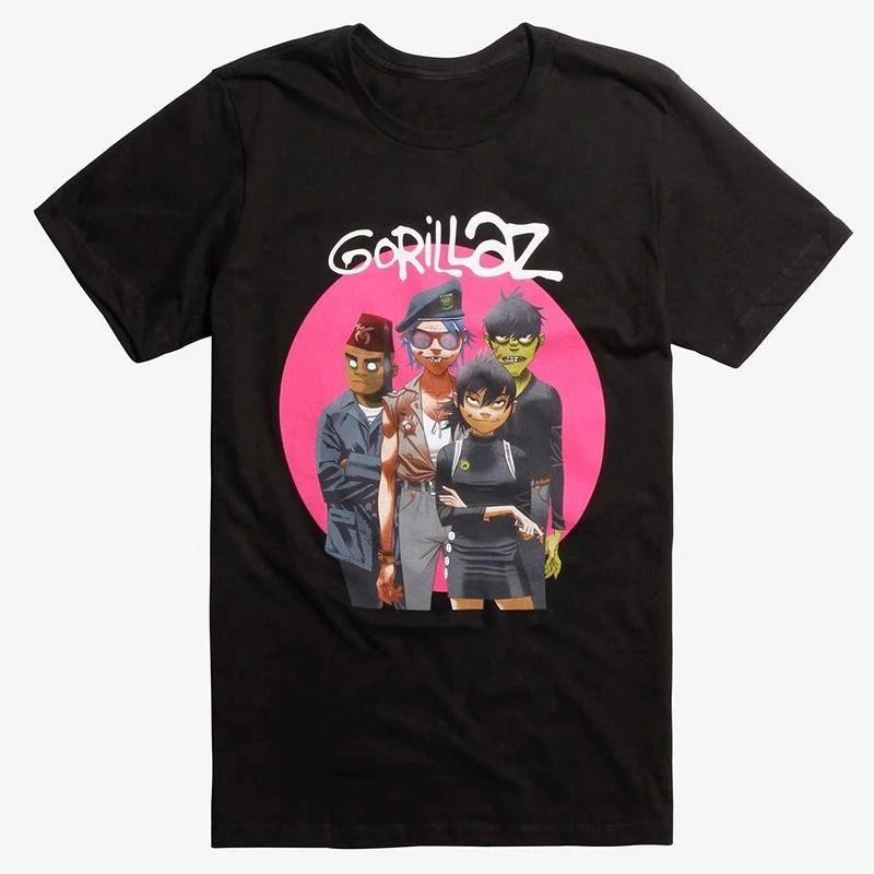 Hip Hop Retro Rock T-Shirt Streetwear Cartoon Gedruckt Baumwolle Kurzarm Hohe Qualität Rundhals Oberteil Lässig Locker Unisex