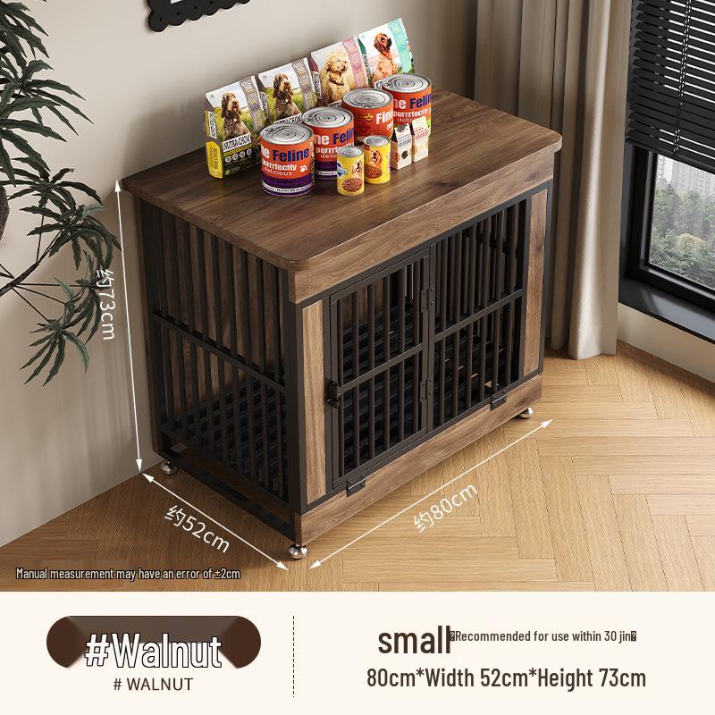 Wooden Dog Crate Villa with Toilet - Stylish Furniture for Small, Medium, Large Dogs
