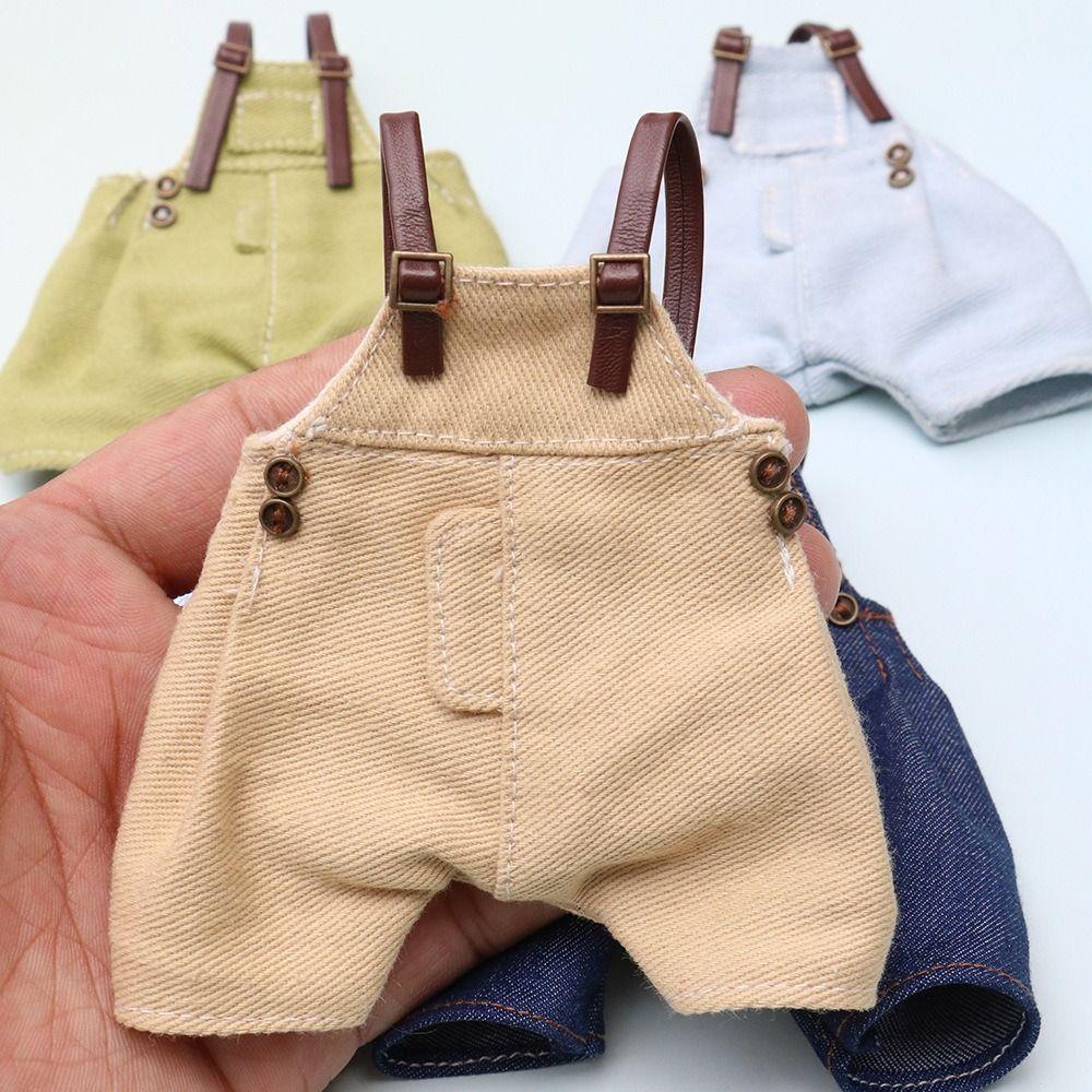 Suspender Trousers Doll Denim Pants Dress Up Doll Overalls Bjd Doll Clothes Doll Accessories