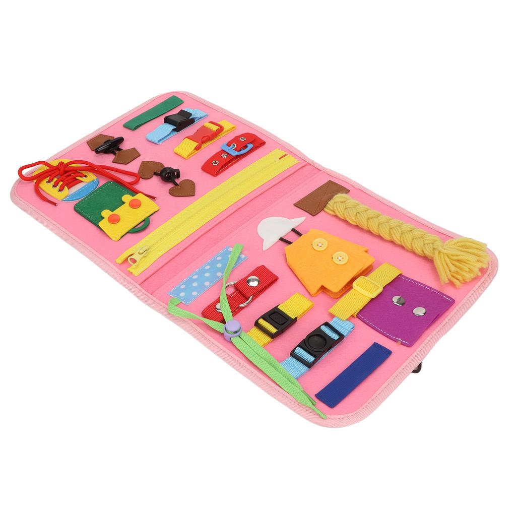 Montessori Sensory Toy Preschool Toddler Activities Educational Basic Skills Board for Kids