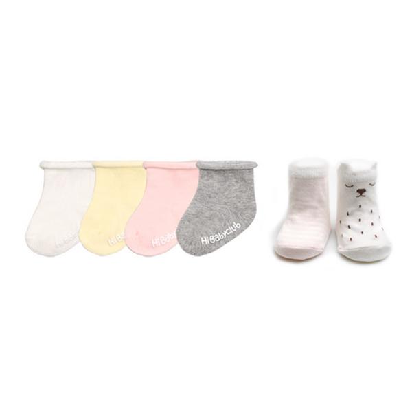Hi Baby Club Newborn Rolling + Bear Socken 6-teiliges Set, koreanische Babyprodukte