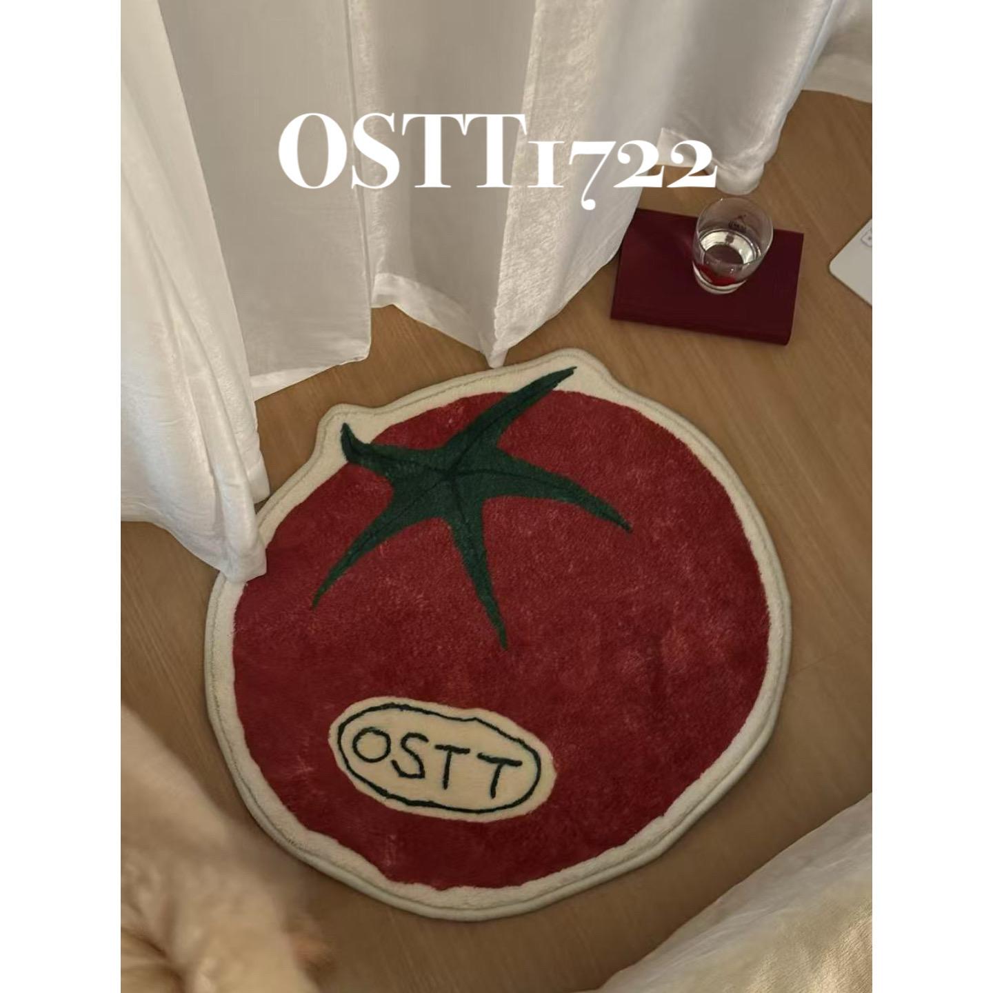 

Tomato Shape Carpet Bedside Floor Mat Entrance Doormat Rug For Bedroom Bathroom Floor Mat Dressing Table Foot Mat Home De 50X80CM (1.6X2.6FT