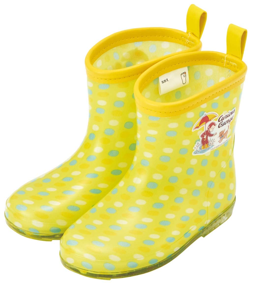 

Skater Children s Curious George Rain Boots, Size 23, with Reflective Tape, 16cm, RIBT16-A
