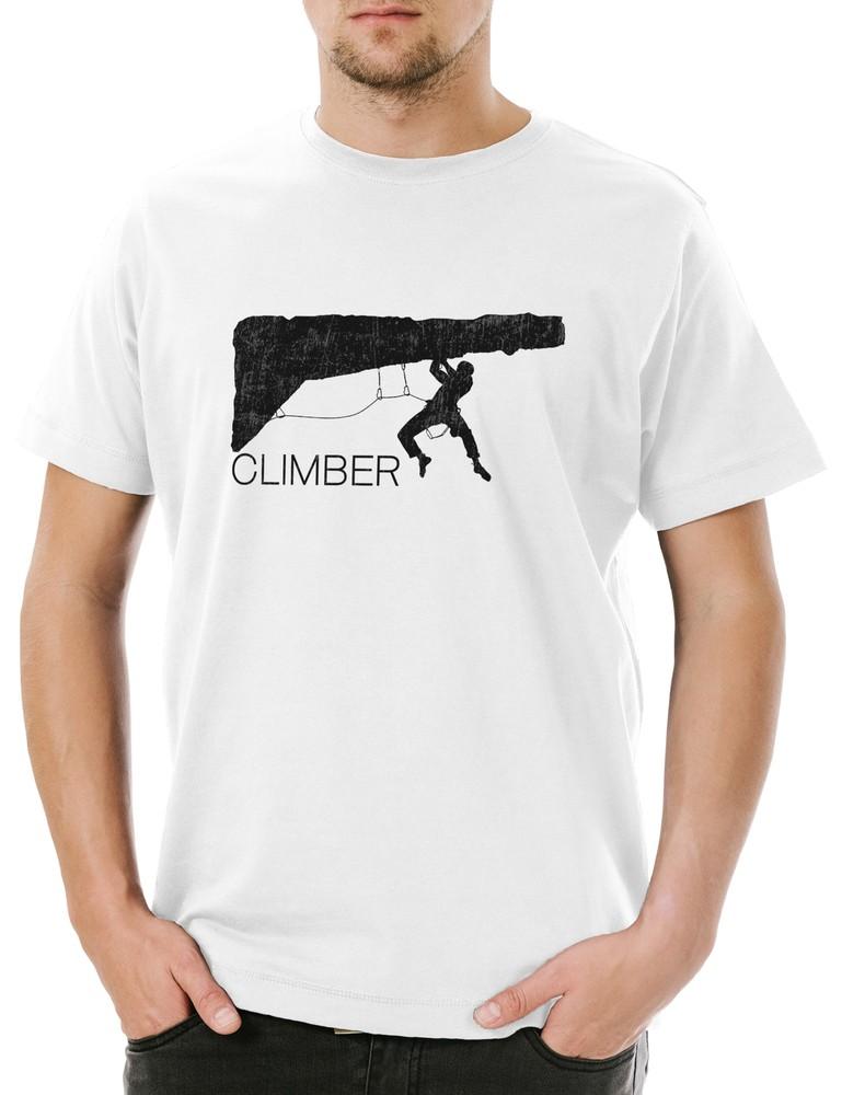 Climber I Mens T-Shirt Climbing Climbing Bouldering Feeclimbing Free Rock