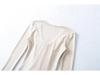 2025 Stylish Crisscross Tie-Up Long Sleeve Slim Fit Shirt for Women