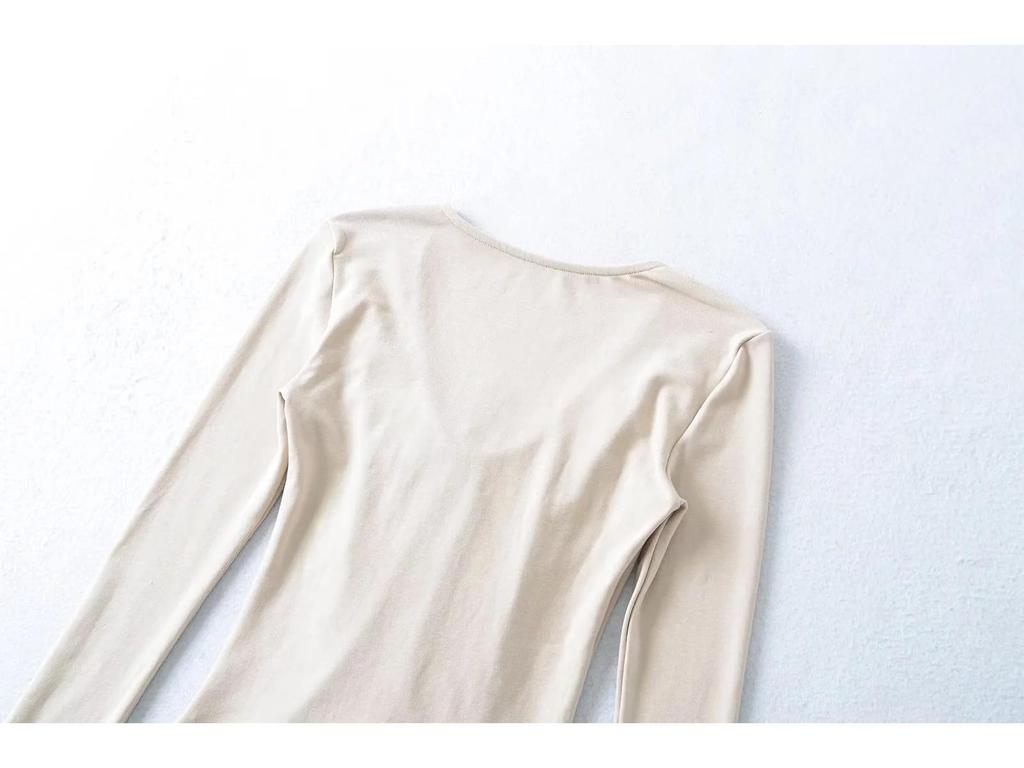 2025 Stylish Crisscross Tie-Up Long Sleeve Slim Fit Shirt for Women