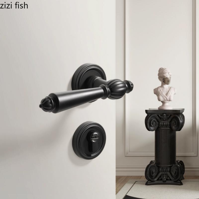 Gate Bedroom Door Lock Aluminium Alloy Silent Door Lock Door Handle Hardware Accessories Split Locks Metal Safety Locks