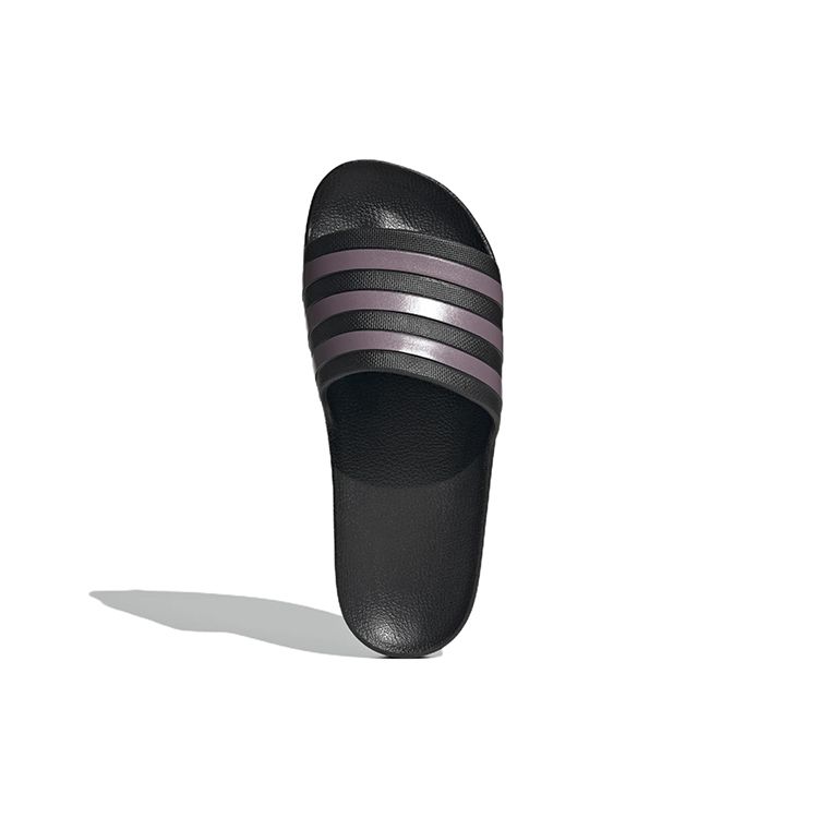 Adidas Adilette Aqua Slides Comfortable Silent Slide Sandals Women Slides Black Purple GX4279