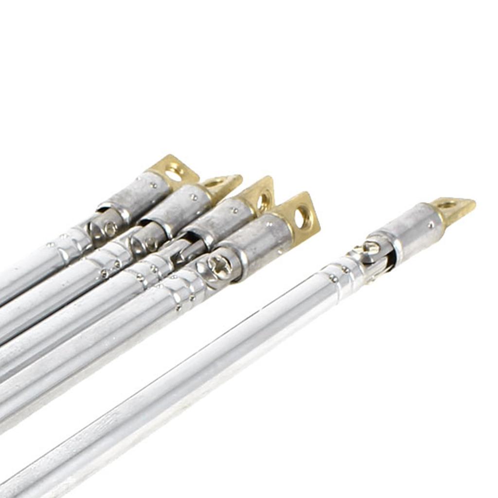 uxcell Universal Telescopic Antenna 80 Degree 11cm-32cm Length 5 Sections