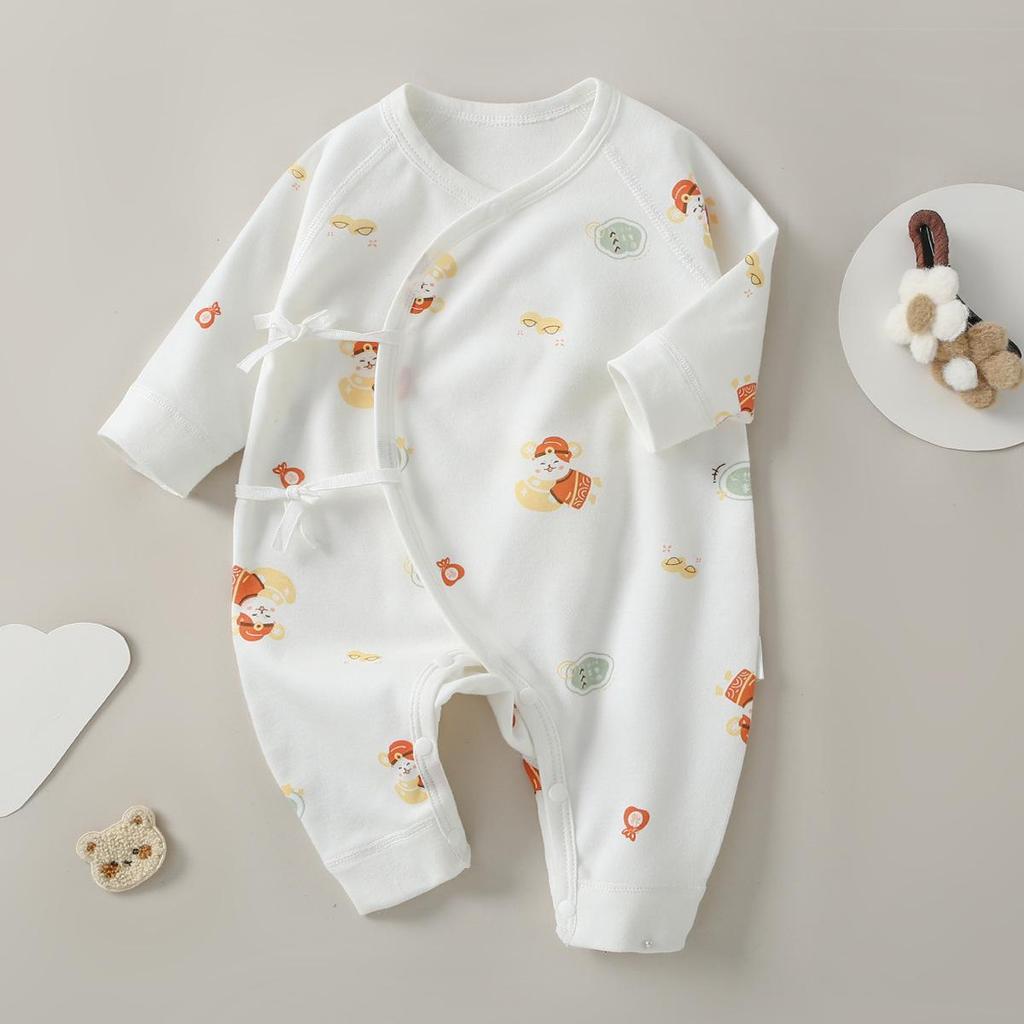 Newborn Baby Jumpsuit - Pure Cotton, Spring & Autumn, 0-6 Months, Base Layer & Crawling Rompers.