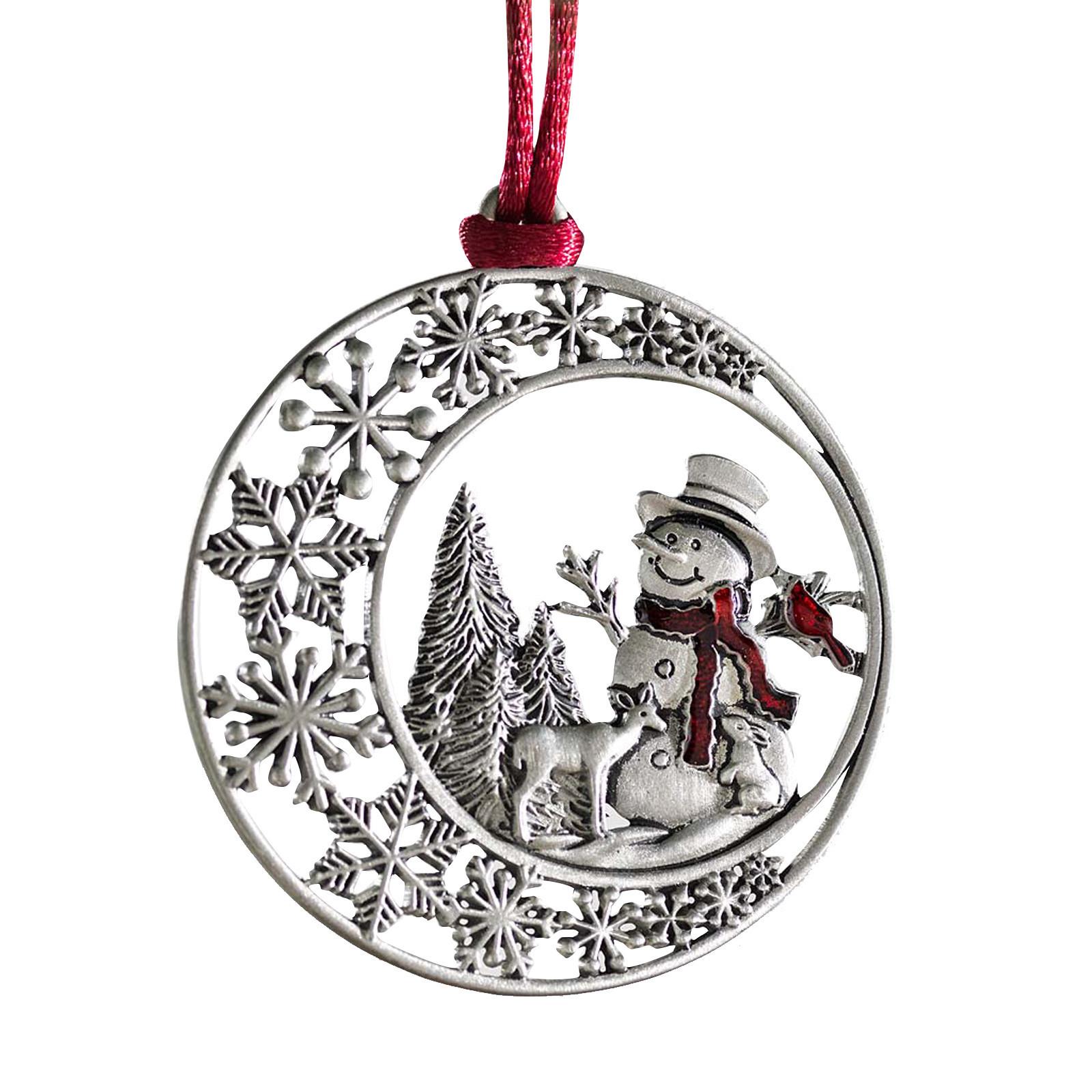 

Елочные украшения Металлические украшения с двусторонней печатью Праздничные украшения