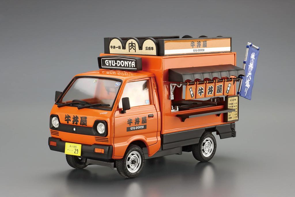 Aoshima Bunka Kyozai Mobile Sales Series 9 Beef Bowl Shop Plastic Model (AOSHIMA) 1/24 No.