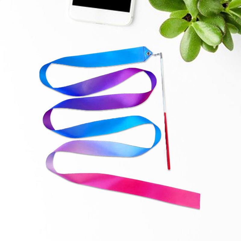 

2м Танцювальні стрічки Гімнастичні стрічки для дівчат Художня гімнастика Балет Стрічка Паличка для обертання Веселка Палиця Стрічка для спортивних тренувань Танцювальні палички GERMANY