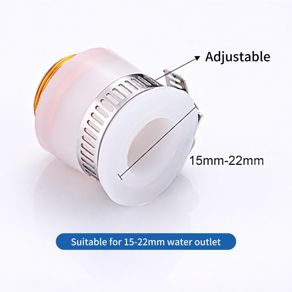 5PCS Faucet Adapter Kit Aerator Adapter Set Rubber Adapter Fits Most Size Water Tap