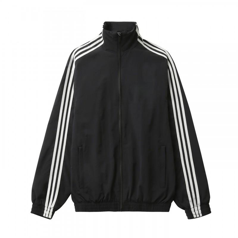 Unisex Casual Oversized Cotton Jacket Lightweight Zip-Up Hoodless Outerwear Teens