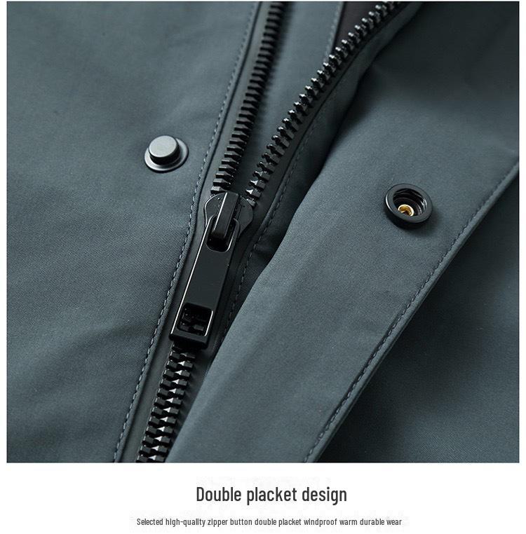 Men's High-End Business Casual Stand-Up Collar Windbreaker Jacket
