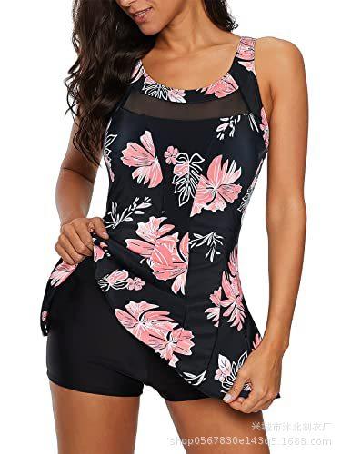 Women's Swimsuit Belly Dress One-piece Swimsuit Plus Size Swimsuit V-Neck Swimsuit