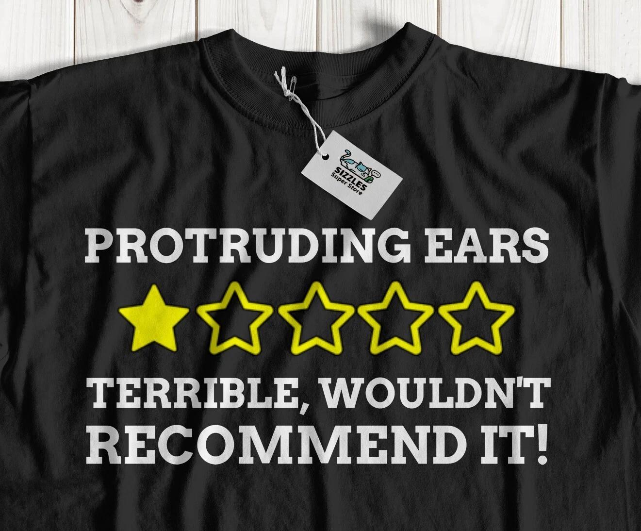 Unisex Funny Pinned Ears Surgery T-Shirt Otoplasty & Protruding Ear Gifts 2XL