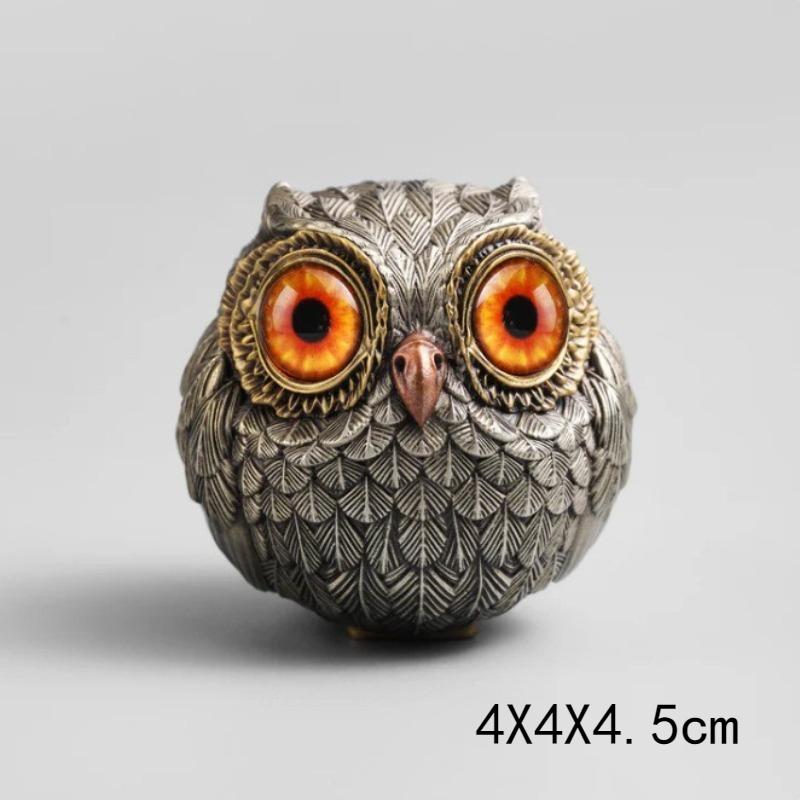 Owl Resin Crafts Home Courtyard Garden Decoration Cute Handmade Desktop Ornament Decoration of Garden Figurines