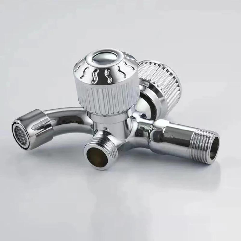 Double Water Outlet Tap Zinc Alloy Multi Functional Washing Machine Faucet Double Outlet Mop Pool Faucet Water Switch