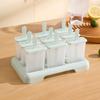 Yousheng 9Pcs Ice Pop Mold, Reusable Popsicle Maker for Homemade Ice Cream, BPA-free Freezer Tray for Juice And Yogurt