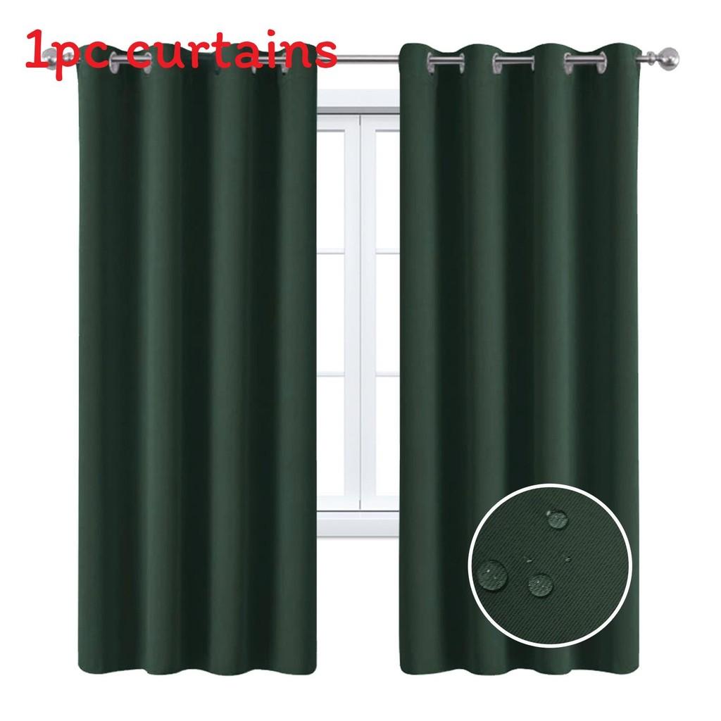 Solid Color Curtains With Insulation And Shading Design For Daily Household Use